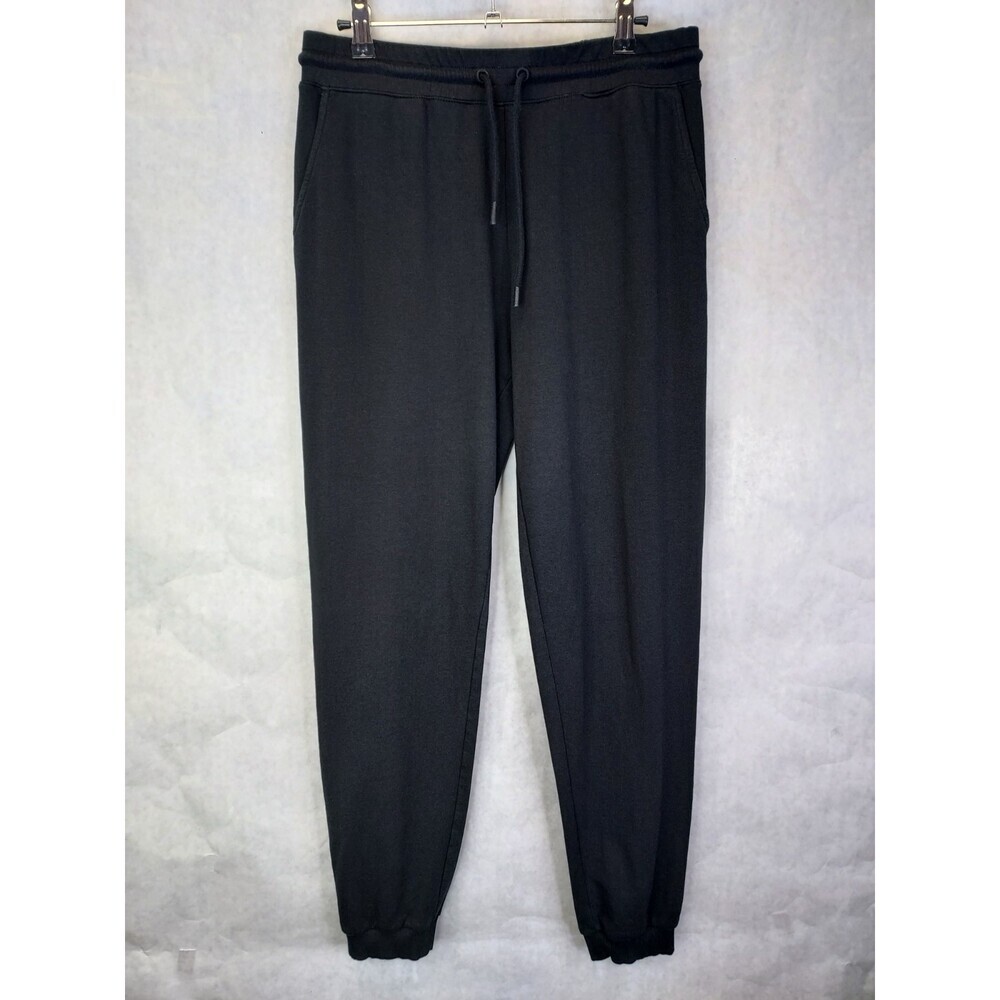 Tentree SoftTerry Fulton Jogger Pant Women M Organic Cotton Black Stretch Active